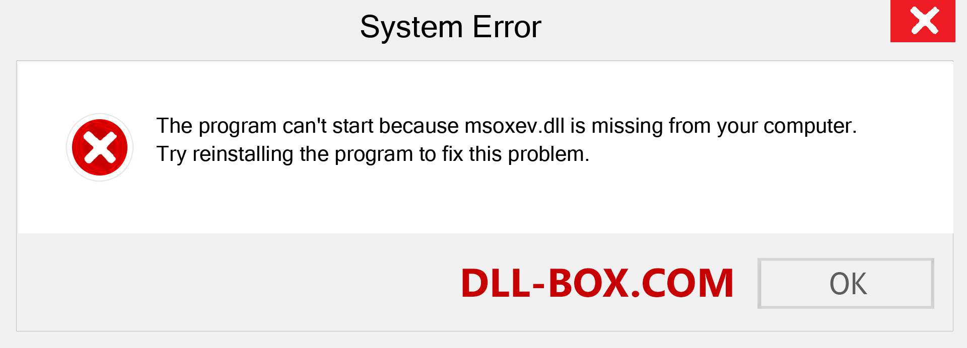  msoxev.dll file is missing?. Download for Windows 7, 8, 10 - Fix  msoxev dll Missing Error on Windows, photos, images