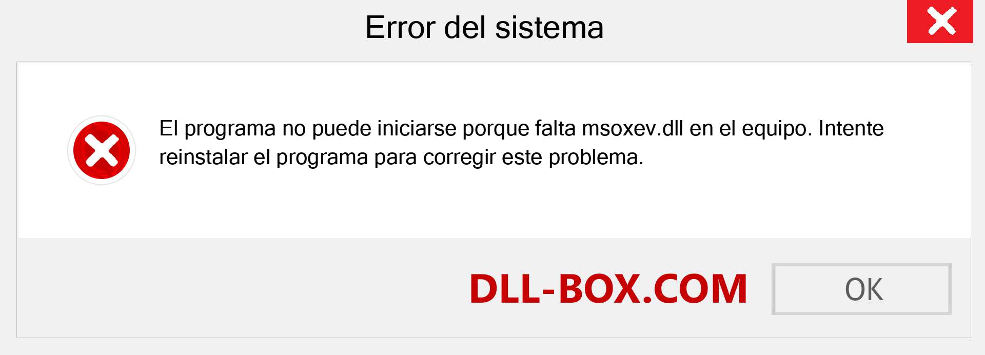¿Falta el archivo msoxev.dll ?. Descargar para Windows 7, 8, 10 - Corregir msoxev dll Missing Error en Windows, fotos, imágenes