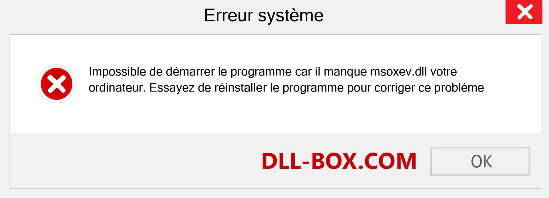 Le fichier msoxev.dll est manquant ?. Télécharger pour Windows 7, 8, 10 - Correction de l'erreur manquante msoxev dll sur Windows, photos, images